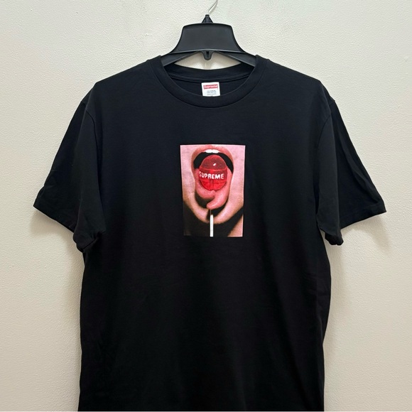 SUPREME Limited Edition Black Lollipop Short Sleeve Tee Shirt Size Medium/Large - Picture 6 of 15